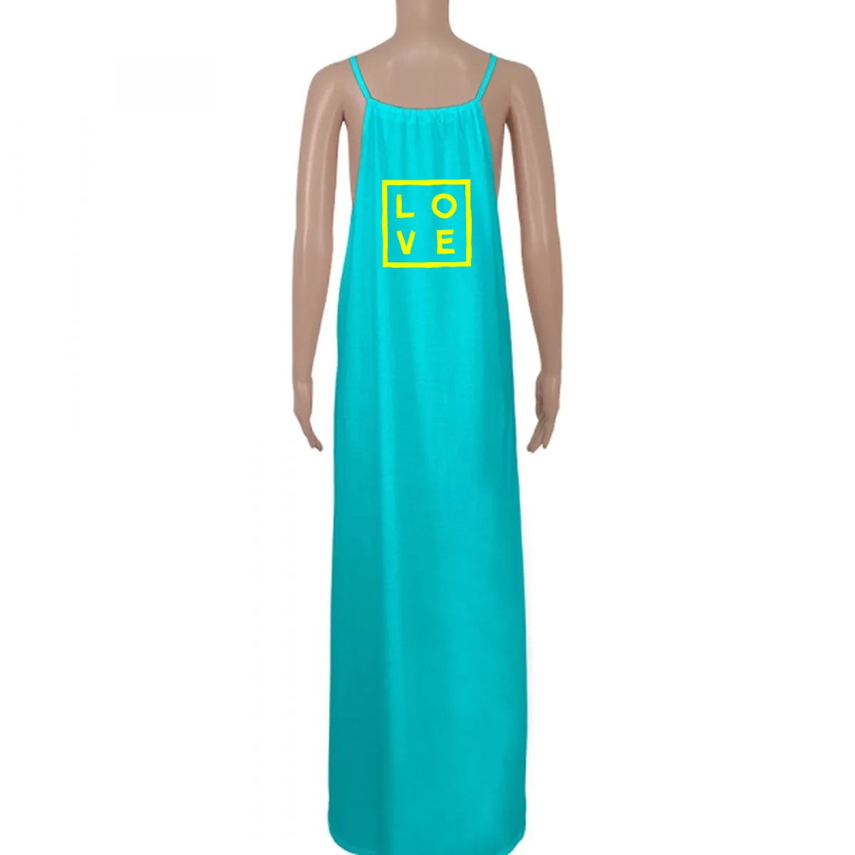 Dress Noémi – Turquoise Logo Fluorescent Flex