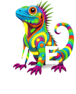 Caribbean white iguana