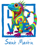 San Martin blue iguana