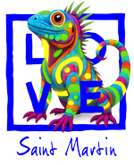 San Martin fluor blue iguana