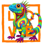 Orange Iguana LOVE