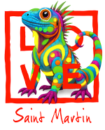 San Martin red iguana