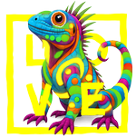 Yellow iguana LOVE