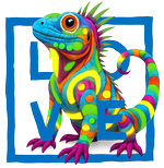 Blue iguana LOVE